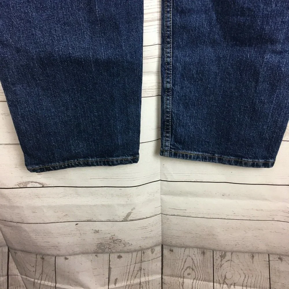 Levis 505 Mens Regular Fit Blue Jeans 40x30 Cotton Stretch‎ Blend Denim